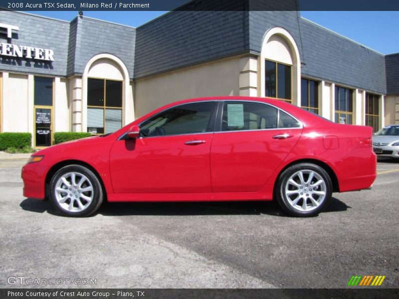 Milano Red / Parchment 2008 Acura TSX Sedan