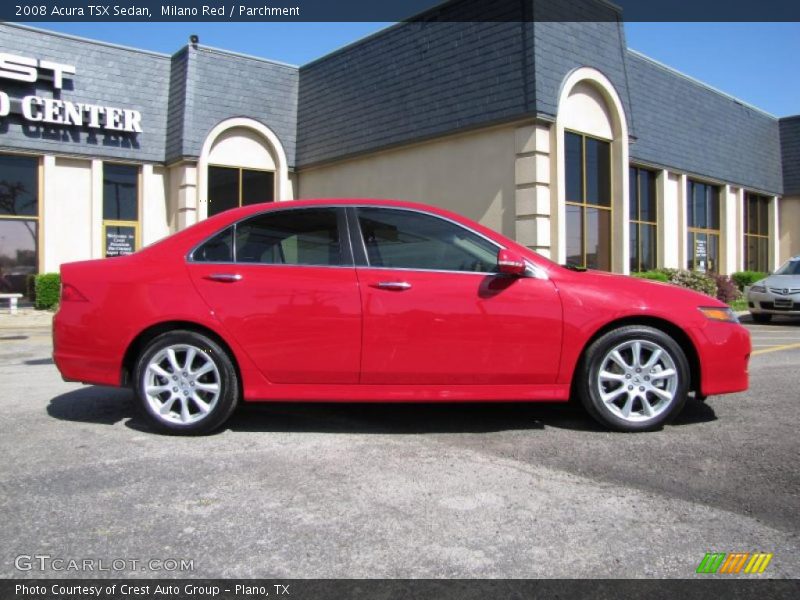 Milano Red / Parchment 2008 Acura TSX Sedan