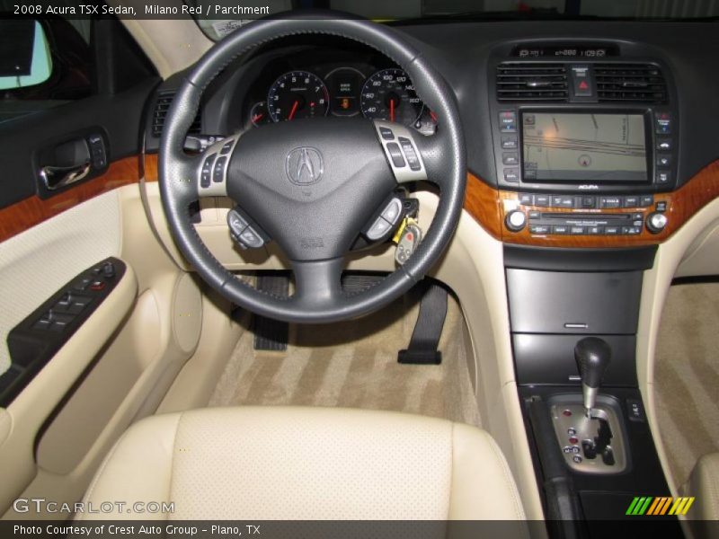 Milano Red / Parchment 2008 Acura TSX Sedan
