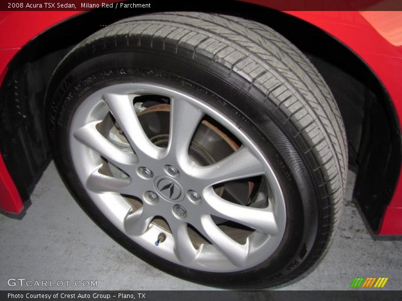 Milano Red / Parchment 2008 Acura TSX Sedan