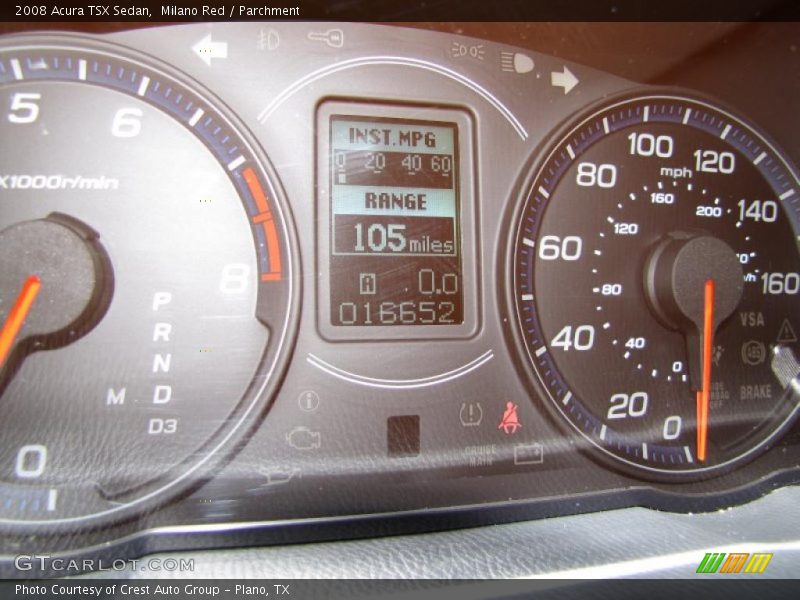 Milano Red / Parchment 2008 Acura TSX Sedan
