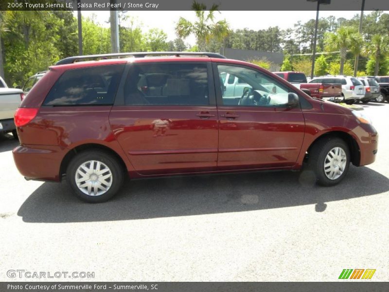 Salsa Red Pearl / Stone Gray 2006 Toyota Sienna LE