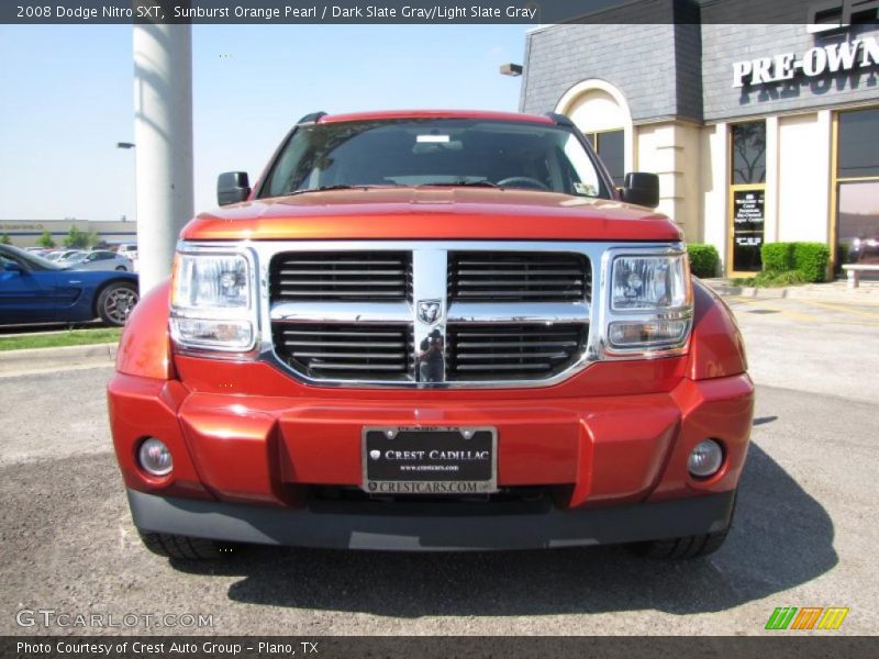 Sunburst Orange Pearl / Dark Slate Gray/Light Slate Gray 2008 Dodge Nitro SXT