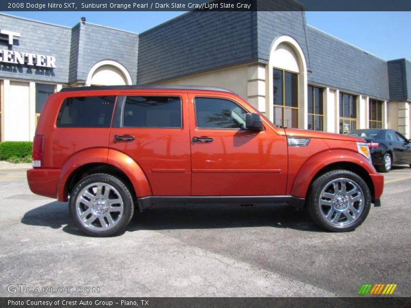Sunburst Orange Pearl / Dark Slate Gray/Light Slate Gray 2008 Dodge Nitro SXT