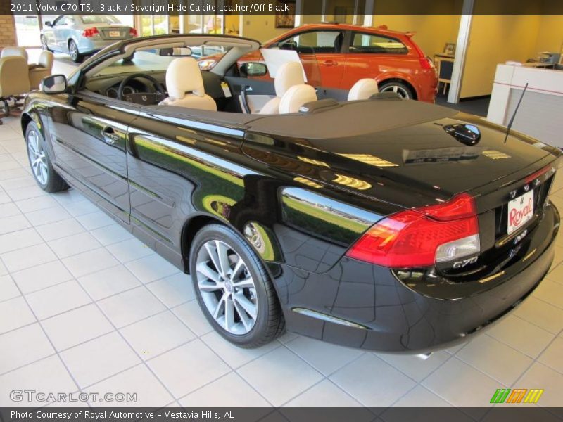 Black / Soverign Hide Calcite Leather/Off Black 2011 Volvo C70 T5