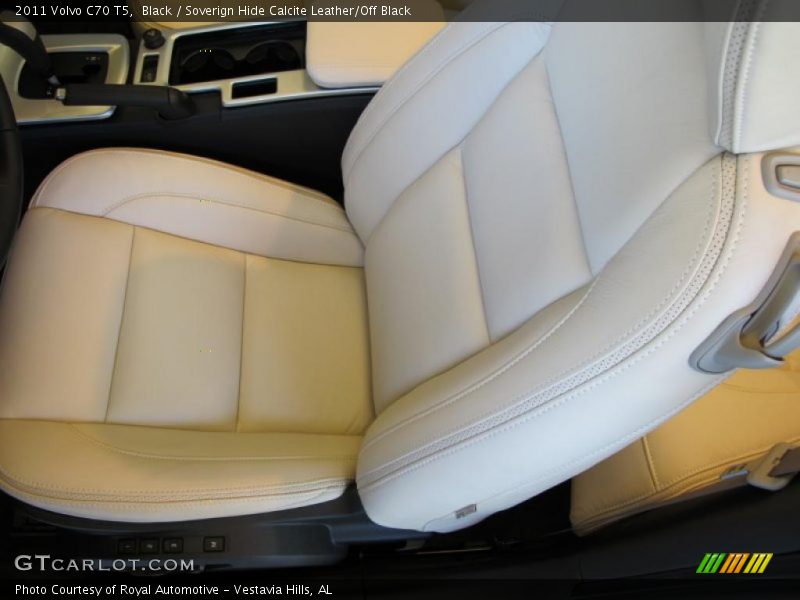 Black / Soverign Hide Calcite Leather/Off Black 2011 Volvo C70 T5