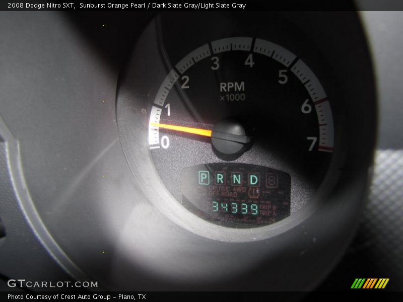 Sunburst Orange Pearl / Dark Slate Gray/Light Slate Gray 2008 Dodge Nitro SXT