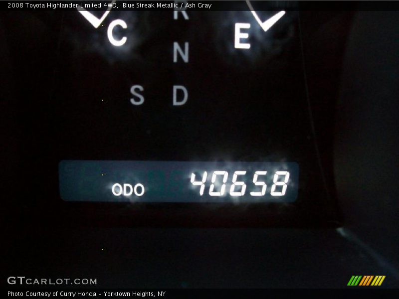 Blue Streak Metallic / Ash Gray 2008 Toyota Highlander Limited 4WD