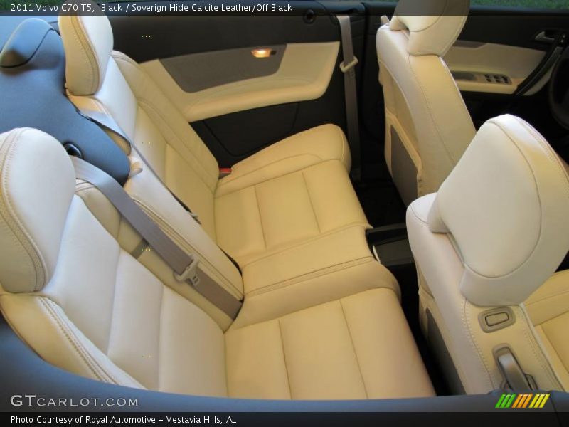 Black / Soverign Hide Calcite Leather/Off Black 2011 Volvo C70 T5