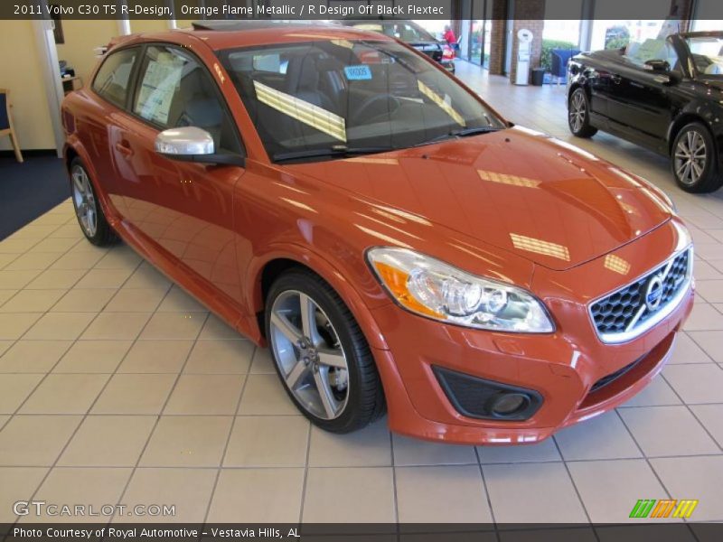 Orange Flame Metallic / R Design Off Black Flextec 2011 Volvo C30 T5 R-Design