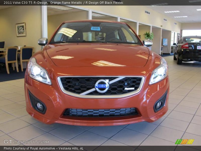 Orange Flame Metallic / R Design Off Black Flextec 2011 Volvo C30 T5 R-Design