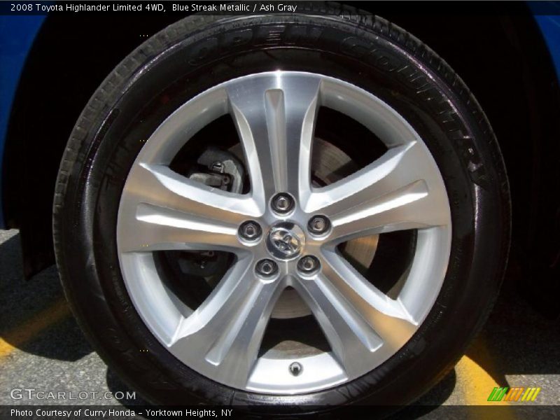 Blue Streak Metallic / Ash Gray 2008 Toyota Highlander Limited 4WD