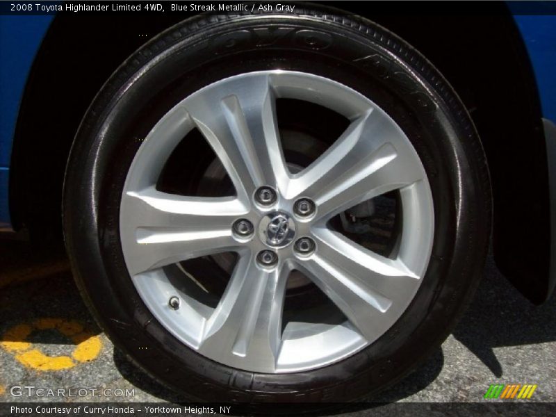 Blue Streak Metallic / Ash Gray 2008 Toyota Highlander Limited 4WD
