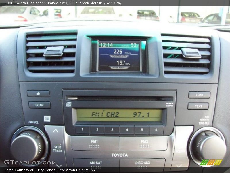Blue Streak Metallic / Ash Gray 2008 Toyota Highlander Limited 4WD