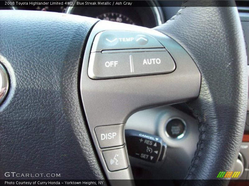 Blue Streak Metallic / Ash Gray 2008 Toyota Highlander Limited 4WD