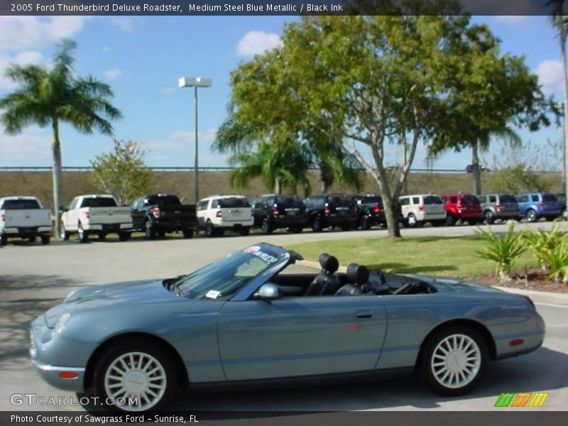 Medium Steel Blue Metallic / Black Ink 2005 Ford Thunderbird Deluxe Roadster