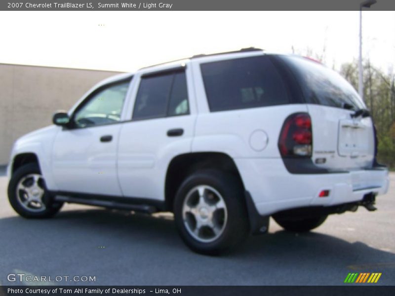 Summit White / Light Gray 2007 Chevrolet TrailBlazer LS