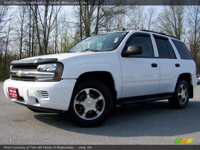 Summit White / Light Gray 2007 Chevrolet TrailBlazer LS