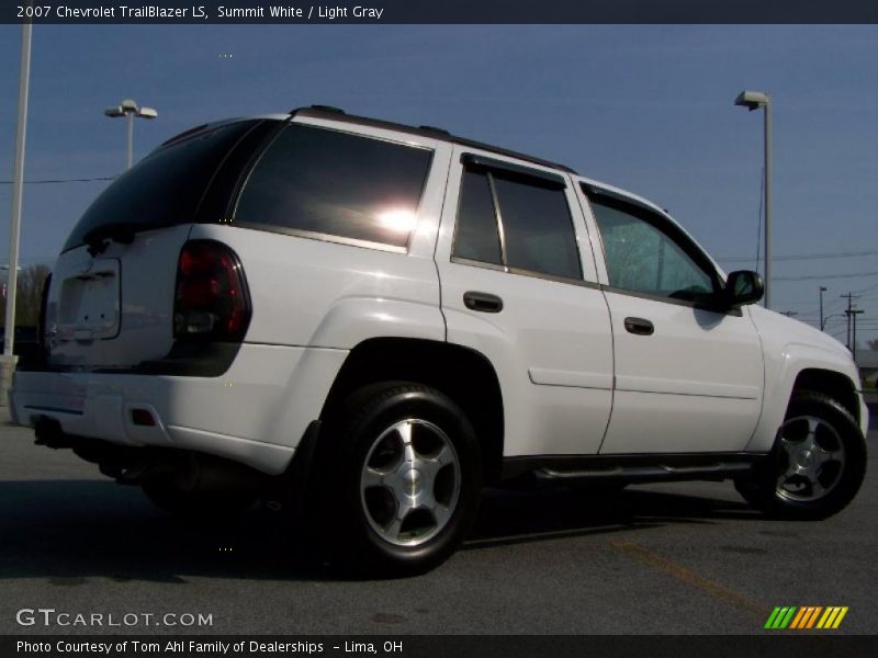 Summit White / Light Gray 2007 Chevrolet TrailBlazer LS