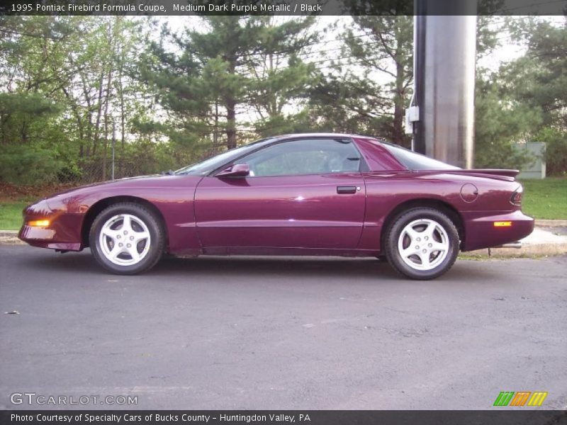 Medium Dark Purple Metallic / Black 1995 Pontiac Firebird Formula Coupe