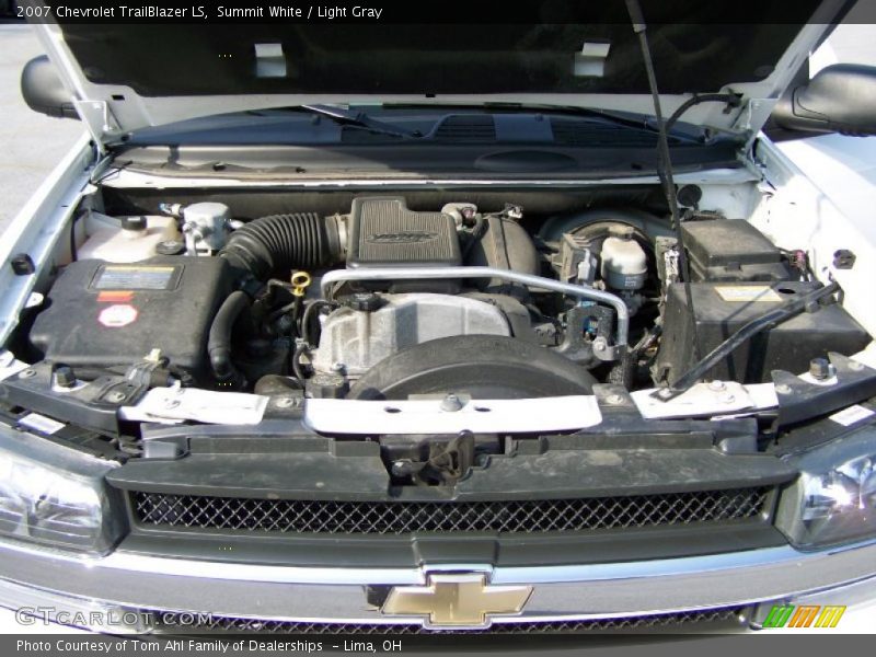 Summit White / Light Gray 2007 Chevrolet TrailBlazer LS