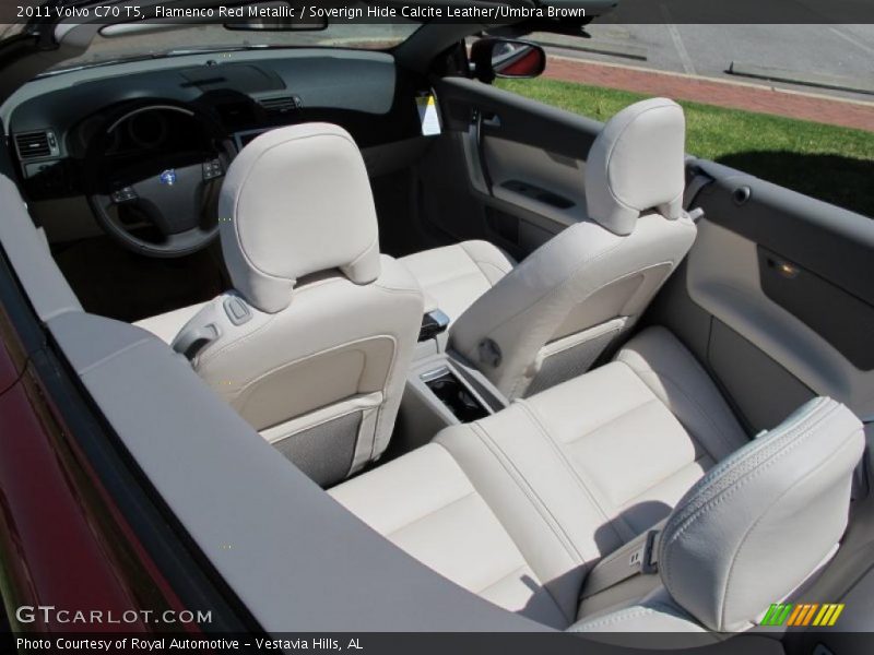 Flamenco Red Metallic / Soverign Hide Calcite Leather/Umbra Brown 2011 Volvo C70 T5