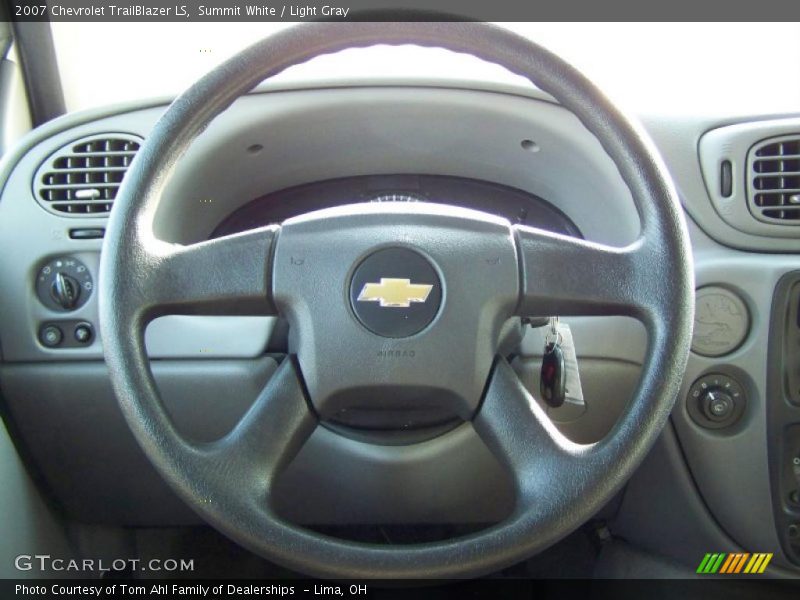 Summit White / Light Gray 2007 Chevrolet TrailBlazer LS