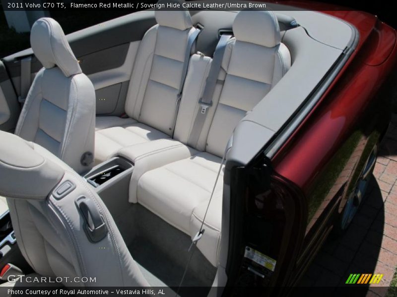 Flamenco Red Metallic / Soverign Hide Calcite Leather/Umbra Brown 2011 Volvo C70 T5