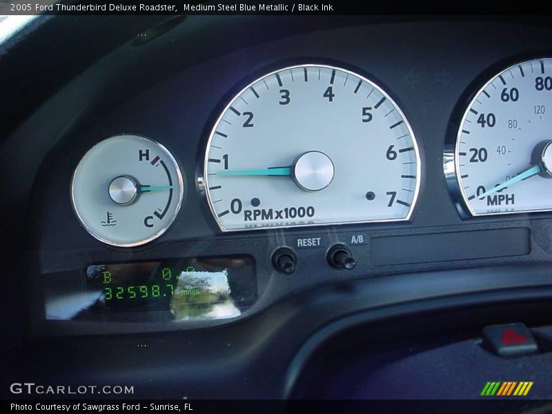 Medium Steel Blue Metallic / Black Ink 2005 Ford Thunderbird Deluxe Roadster