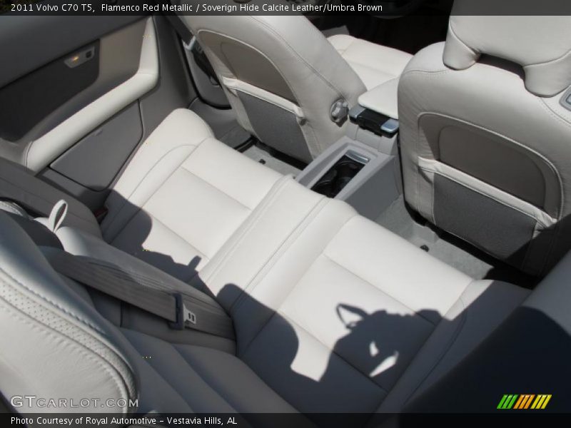 Flamenco Red Metallic / Soverign Hide Calcite Leather/Umbra Brown 2011 Volvo C70 T5