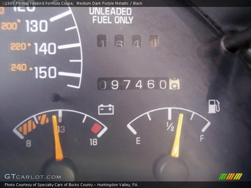 Medium Dark Purple Metallic / Black 1995 Pontiac Firebird Formula Coupe