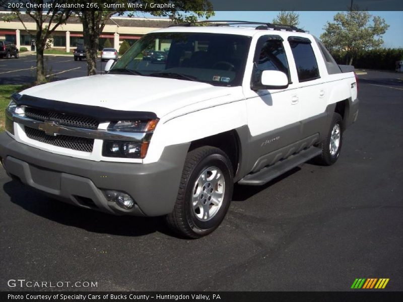 Summit White / Graphite 2002 Chevrolet Avalanche Z66