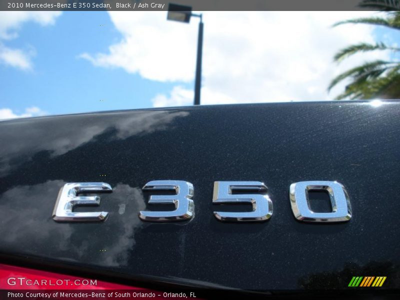 Black / Ash Gray 2010 Mercedes-Benz E 350 Sedan
