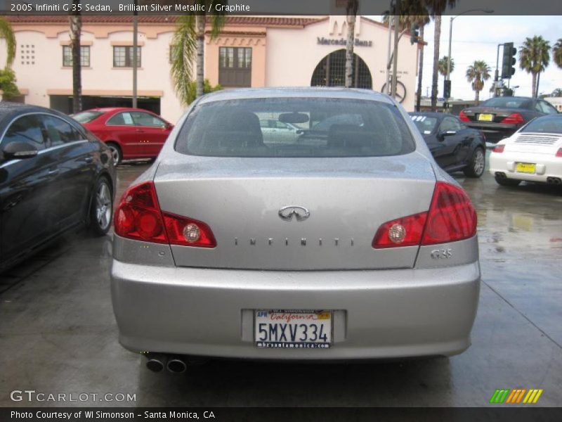 Brilliant Silver Metallic / Graphite 2005 Infiniti G 35 Sedan