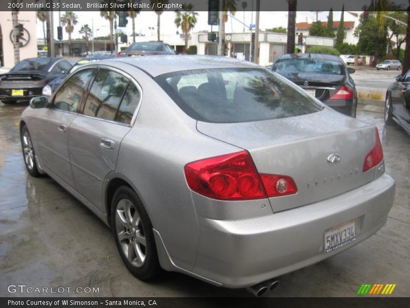 Brilliant Silver Metallic / Graphite 2005 Infiniti G 35 Sedan