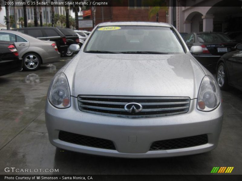 Brilliant Silver Metallic / Graphite 2005 Infiniti G 35 Sedan