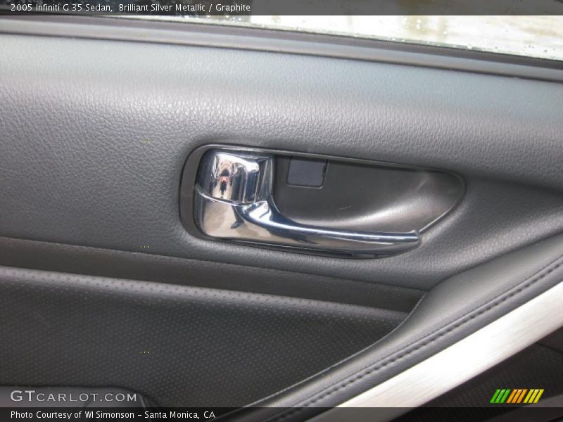 Brilliant Silver Metallic / Graphite 2005 Infiniti G 35 Sedan