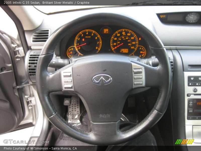 Brilliant Silver Metallic / Graphite 2005 Infiniti G 35 Sedan