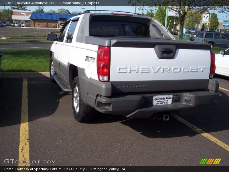 Summit White / Graphite 2002 Chevrolet Avalanche Z66