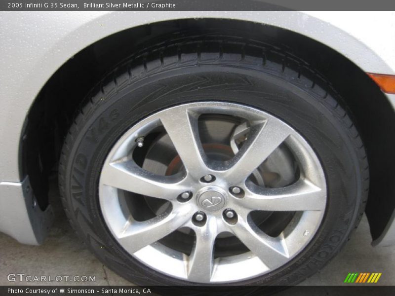 Brilliant Silver Metallic / Graphite 2005 Infiniti G 35 Sedan