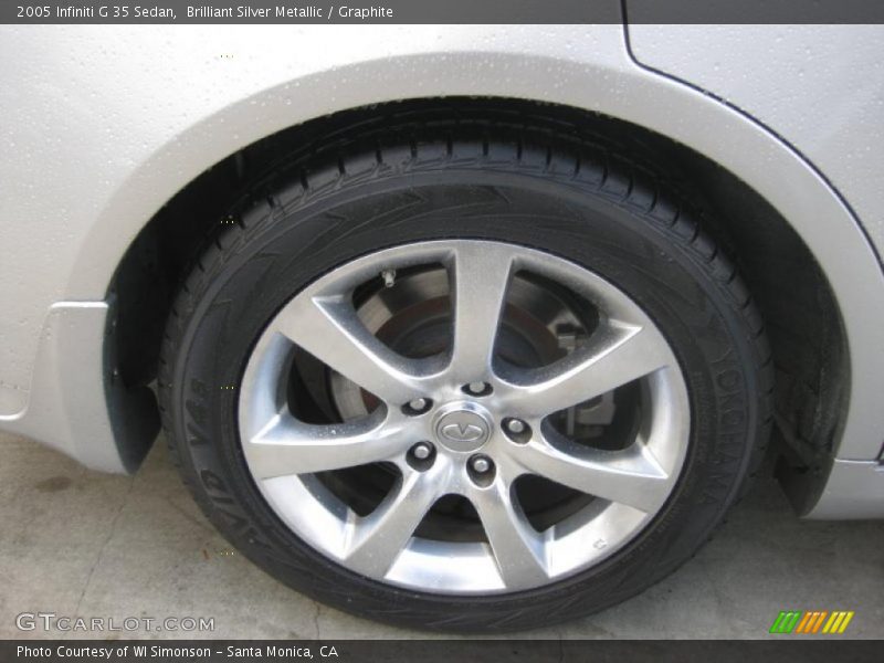 Brilliant Silver Metallic / Graphite 2005 Infiniti G 35 Sedan