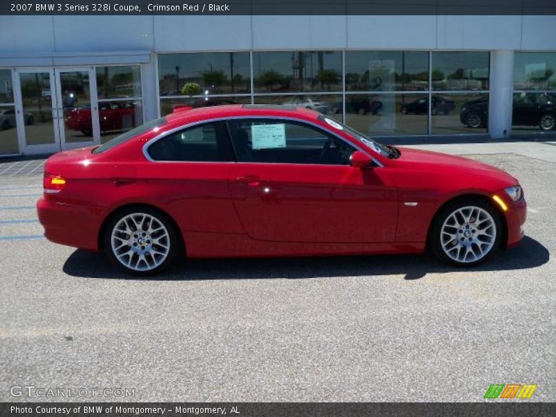 Crimson Red / Black 2007 BMW 3 Series 328i Coupe