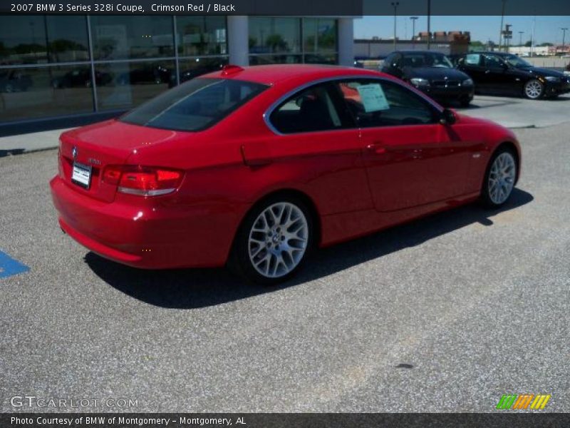 Crimson Red / Black 2007 BMW 3 Series 328i Coupe