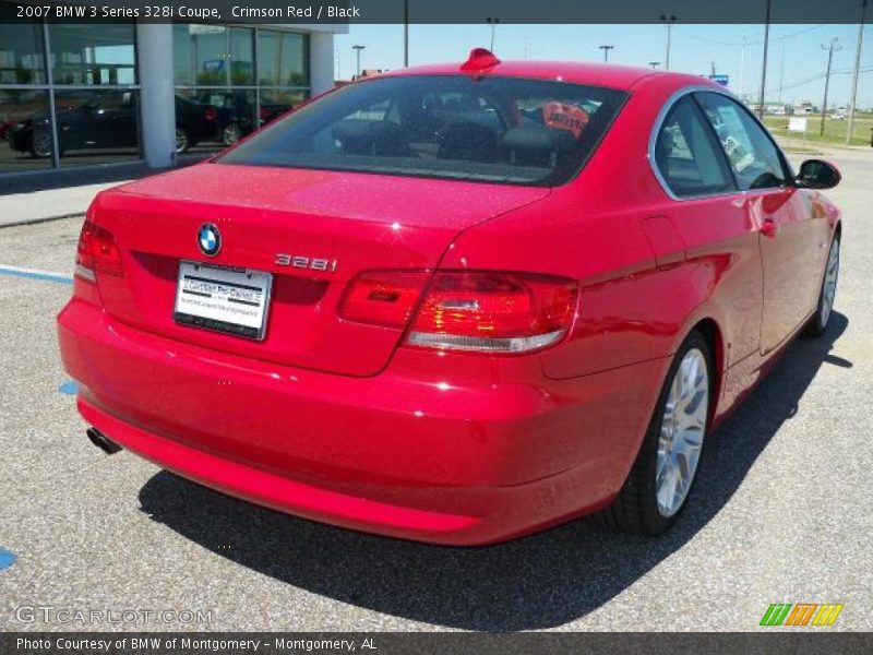 Crimson Red / Black 2007 BMW 3 Series 328i Coupe