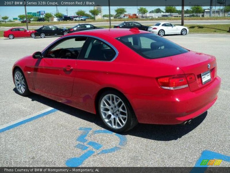 Crimson Red / Black 2007 BMW 3 Series 328i Coupe