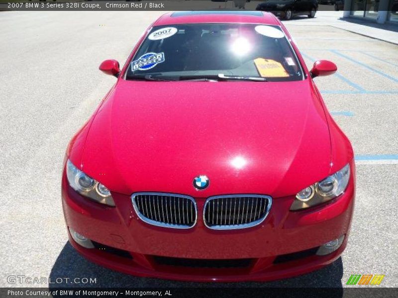 Crimson Red / Black 2007 BMW 3 Series 328i Coupe