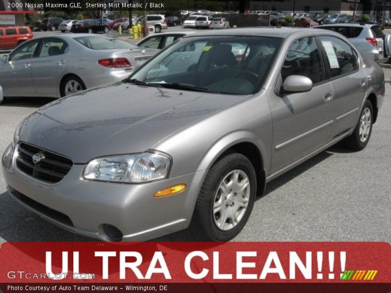 Sterling Mist Metallic / Black 2000 Nissan Maxima GLE