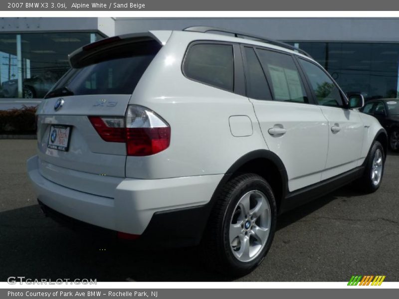 Alpine White / Sand Beige 2007 BMW X3 3.0si