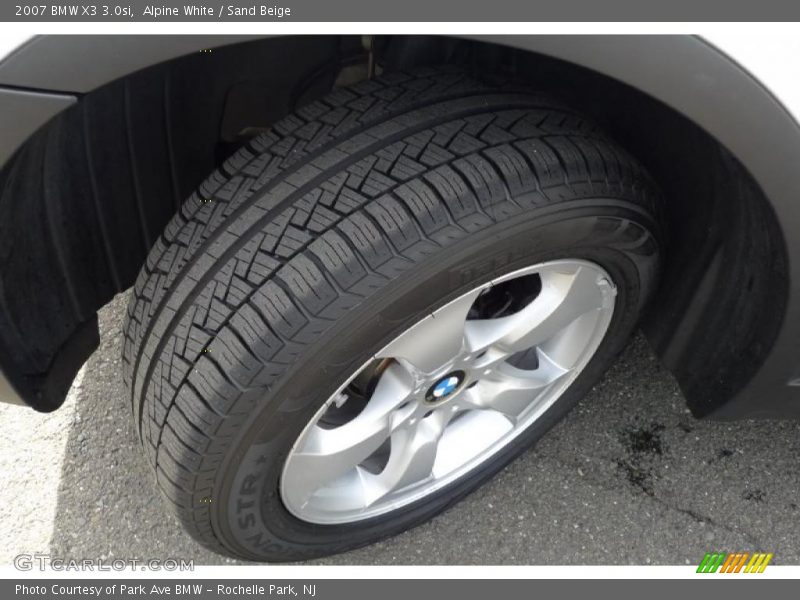 Alpine White / Sand Beige 2007 BMW X3 3.0si