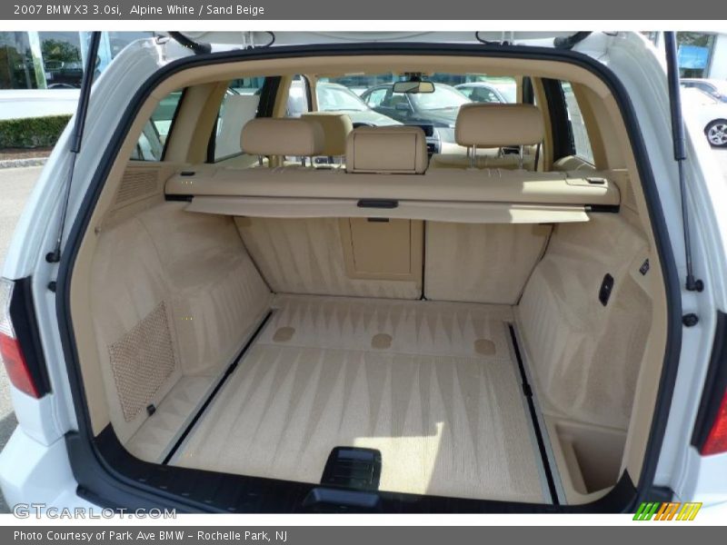 Alpine White / Sand Beige 2007 BMW X3 3.0si